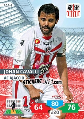 Sticker Johan Cavalli - FOOT 2013-2014. Adrenalyn XL n. ACA-4 - Panini