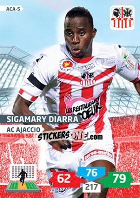 Figurina Sigamary Diarra - FOOT 2013-2014. Adrenalyn XL n. ACA-5 - Panini