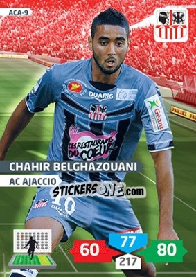 Sticker Chahir Belghazouani - FOOT 2013-2014. Adrenalyn XL n. ACA-9 - Panini