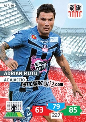 Sticker Adrian Mutu - FOOT 2013-2014. Adrenalyn XL n. ACA-10 - Panini