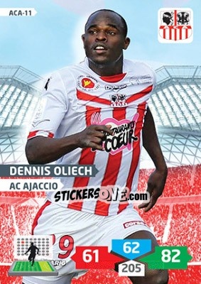 Sticker Dennis Oliech - FOOT 2013-2014. Adrenalyn XL n. ACA-11 - Panini