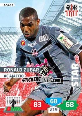 Sticker Ronald Zubar - FOOT 2013-2014. Adrenalyn XL n. ACA-12 - Panini