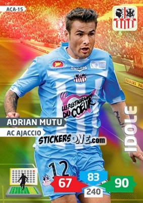 Sticker Adrian Mutu - FOOT 2013-2014. Adrenalyn XL n. ACA-15 - Panini