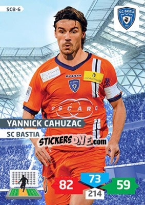 Cromo Yannick Cahuzac - FOOT 2013-2014. Adrenalyn XL - Panini