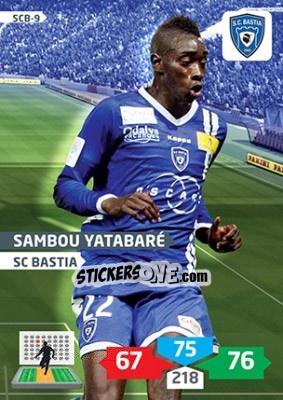 Figurina Sambou Yatabaré - FOOT 2013-2014. Adrenalyn XL n. SCB-9 - Panini