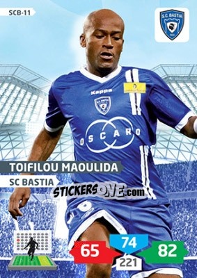 Sticker Toifilou Maoulida - FOOT 2013-2014. Adrenalyn XL n. SCB-11 - Panini