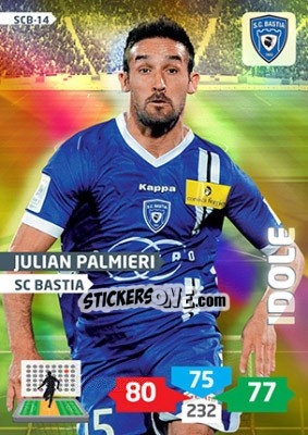 Sticker Julian Palmieri - FOOT 2013-2014. Adrenalyn XL n. SCB-14 - Panini