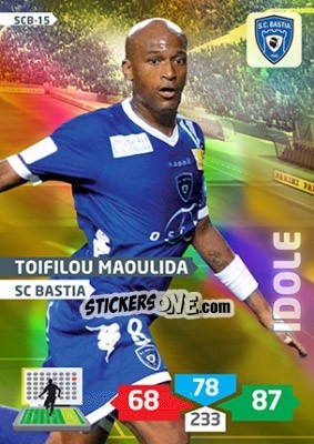 Sticker Toifilou Maoulida - FOOT 2013-2014. Adrenalyn XL n. SCB-15 - Panini