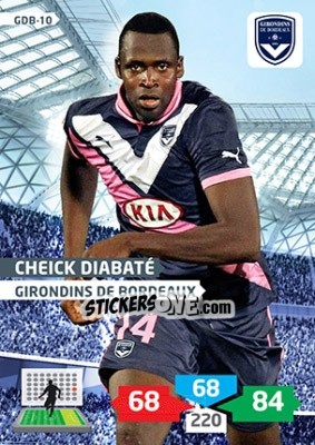 Sticker Cheick Diabaté - FOOT 2013-2014. Adrenalyn XL n. GDB-10 - Panini