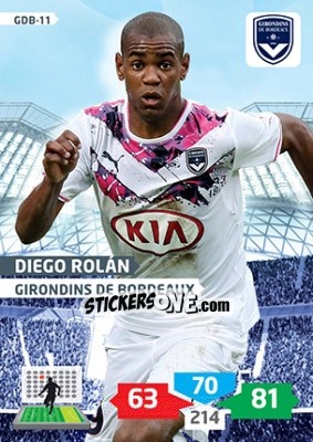 Sticker Diego Rolán - FOOT 2013-2014. Adrenalyn XL n. GDB-11 - Panini