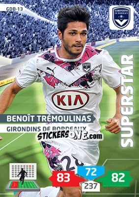 Sticker Benoît Trémoulinas - FOOT 2013-2014. Adrenalyn XL n. GDB-13 - Panini
