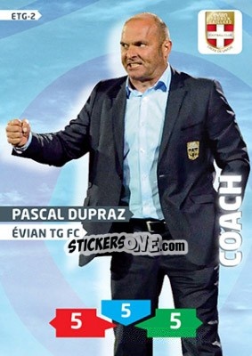 Sticker Pascal Dupraz - FOOT 2013-2014. Adrenalyn XL n. ETG-2 - Panini