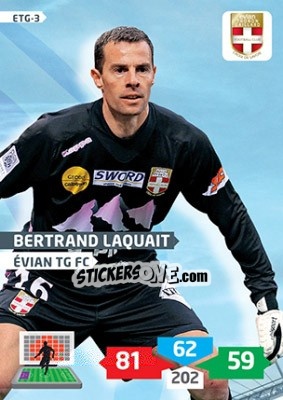 Sticker Bertrand Laquait - FOOT 2013-2014. Adrenalyn XL - Panini