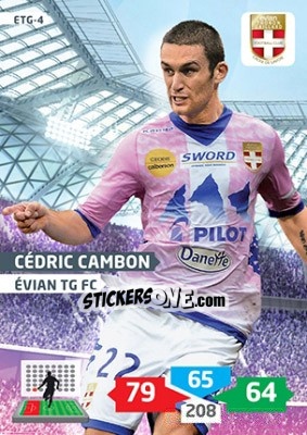 Sticker Cédric Cambon - FOOT 2013-2014. Adrenalyn XL - Panini