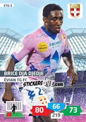 Sticker Brice Dja Djedje - FOOT 2013-2014. Adrenalyn XL - Panini