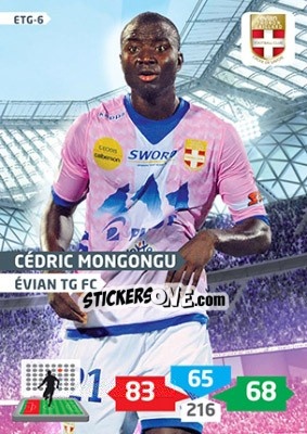 Sticker Cédric Mongongu - FOOT 2013-2014. Adrenalyn XL n. ETG-6 - Panini