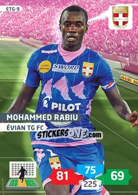 Sticker Mohammed Rabiu - FOOT 2013-2014. Adrenalyn XL n. ETG-9 - Panini
