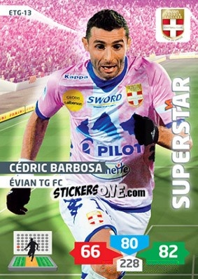 Sticker Cédric Barbosa - FOOT 2013-2014. Adrenalyn XL n. ETG-13 - Panini