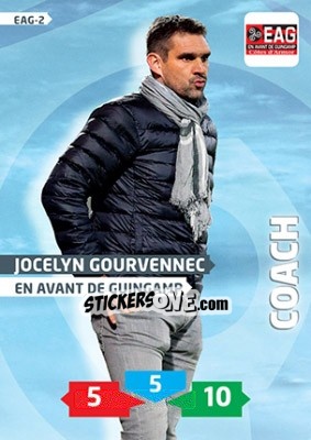 Sticker Jocelyn Gourvennec - FOOT 2013-2014. Adrenalyn XL n. EAG-2 - Panini