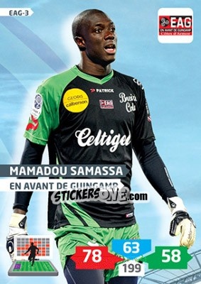Sticker Mamadou Samassa - FOOT 2013-2014. Adrenalyn XL n. EAG-3 - Panini