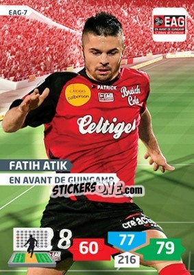 Sticker Fatih Atik - FOOT 2013-2014. Adrenalyn XL - Panini