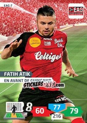 Sticker Fatih Atik - FOOT 2013-2014. Adrenalyn XL n. EAG-7 - Panini