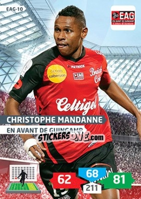 Sticker Christophe Mandanne - FOOT 2013-2014. Adrenalyn XL - Panini