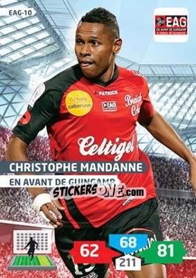 Cromo Christophe Mandanne - FOOT 2013-2014. Adrenalyn XL n. EAG-10 - Panini
