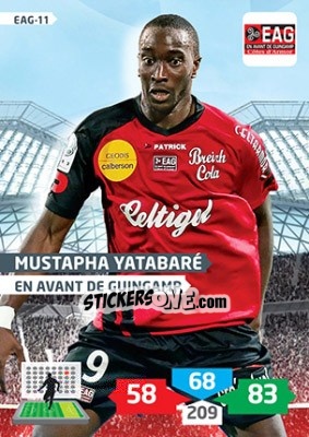 Cromo Mustapha Yatabaré - FOOT 2013-2014. Adrenalyn XL n. EAG-11 - Panini