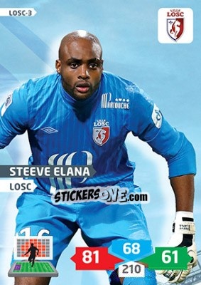 Figurina Steeve Elana - FOOT 2013-2014. Adrenalyn XL n. LOSC-3 - Panini