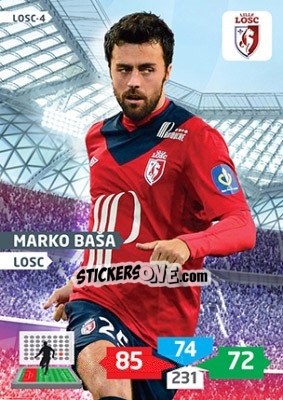 Sticker Marko Baša - FOOT 2013-2014. Adrenalyn XL n. LOSC-4 - Panini