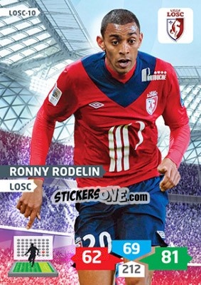 Cromo Ronny Rodelin - FOOT 2013-2014. Adrenalyn XL n. LOSC-10 - Panini