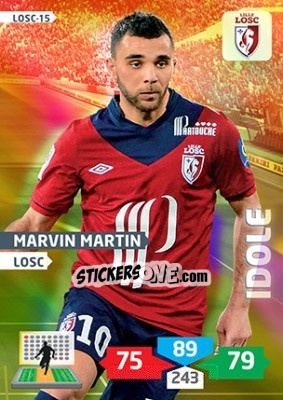 Sticker Marvin Martin - FOOT 2013-2014. Adrenalyn XL - Panini
