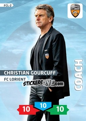 Sticker Christian Gourcuff - FOOT 2013-2014. Adrenalyn XL - Panini