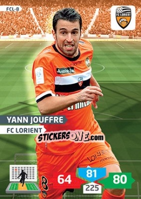 Sticker Yann Jouffre - FOOT 2013-2014. Adrenalyn XL - Panini