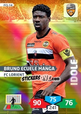 Figurina Bruno Ecuele Manga - FOOT 2013-2014. Adrenalyn XL n. FCL-14 - Panini