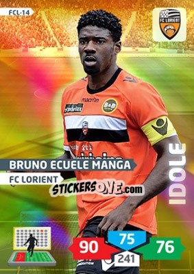 Cromo Bruno Ecuele Manga - FOOT 2013-2014. Adrenalyn XL - Panini