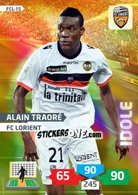 Sticker Alain Traoré - FOOT 2013-2014. Adrenalyn XL n. FCL-15 - Panini
