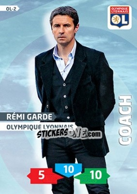 Sticker Rémi Garde - FOOT 2013-2014. Adrenalyn XL n. OL-2 - Panini