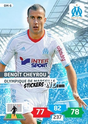 Sticker Benoît Cheyrou - FOOT 2013-2014. Adrenalyn XL - Panini