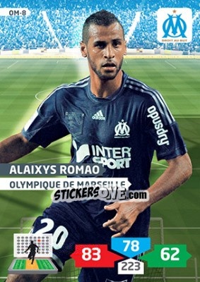 Figurina Alaixys Romao - FOOT 2013-2014. Adrenalyn XL n. OM-8 - Panini