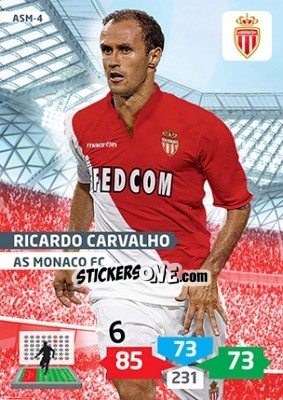 Sticker Ricardo Carvalho - FOOT 2013-2014. Adrenalyn XL n. ASM-4 - Panini