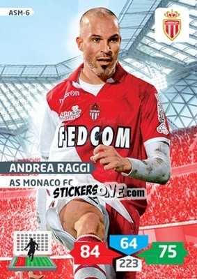 Sticker Andrea Raggi - FOOT 2013-2014. Adrenalyn XL - Panini