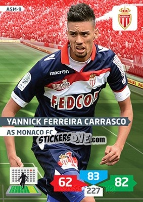 Sticker Yannick Ferreira Carrasco - FOOT 2013-2014. Adrenalyn XL n. ASM-9 - Panini