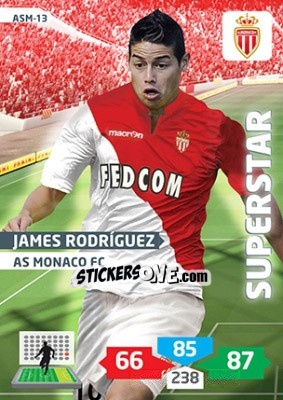 Sticker James Rodríguez - FOOT 2013-2014. Adrenalyn XL n. ASM-13 - Panini