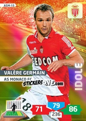 Sticker Valère Germain - FOOT 2013-2014. Adrenalyn XL n. ASM-15 - Panini