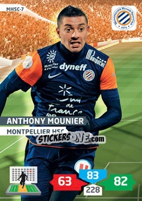 Sticker Anthony Mounier - FOOT 2013-2014. Adrenalyn XL - Panini