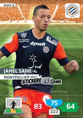 Sticker Jamel Saihi - FOOT 2013-2014. Adrenalyn XL n. MHSC-8 - Panini