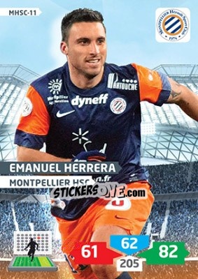 Sticker Emanuel Herrera - FOOT 2013-2014. Adrenalyn XL n. MHSC-11 - Panini