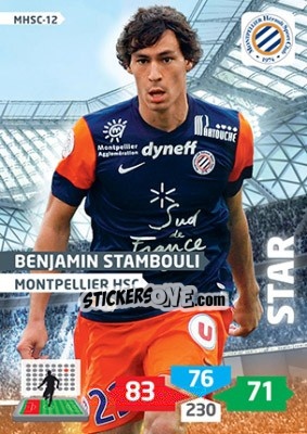 Sticker Benjamin Stambouli - FOOT 2013-2014. Adrenalyn XL - Panini